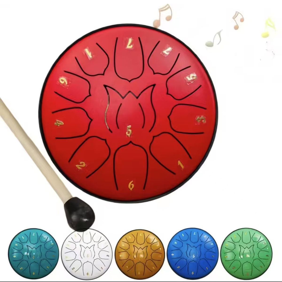 Tambor de sonido etéreo, tambor olvidado, tambor sin preocupaciones, instrumento de percusión para principiantes infantiles.