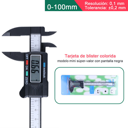 Calibrador digital de alta precisión con pantalla numérica, electrónico para joyería y artesanía, mini cinta métrica digital de plástico, marca Shengtaixin.