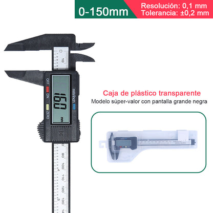 Calibrador digital de alta precisión con pantalla numérica, electrónico para joyería y artesanía, mini cinta métrica digital de plástico, marca Shengtaixin.