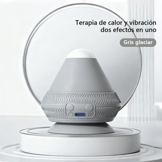 Bola de masaje eléctrica con succión para relajar puntos gatillo: masajeador vibratorio con calor para plantas del pie, cuello, hombros y zona lumbar