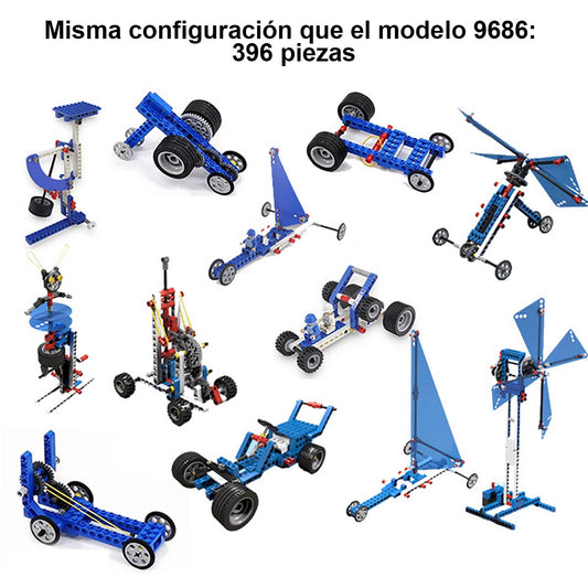 Juguete educativo y de control remoto, compatible con LEGO, robot programable y bloques de construcción eléctricos 9686, para niños.