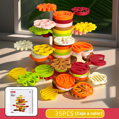 "Juguete de entrenamiento de concentración y pensamiento, juguetes educativos de apilamiento para niños, bloques de equilibrio para el desarrollo cognitivo y el aprendizaje temprano."