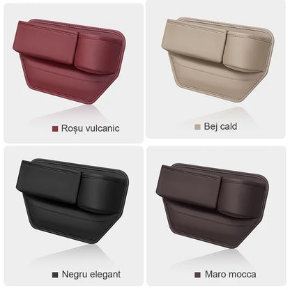 Cutie de depozitare auto pentru spațiul dintre scaune – organizator practic în mașină
