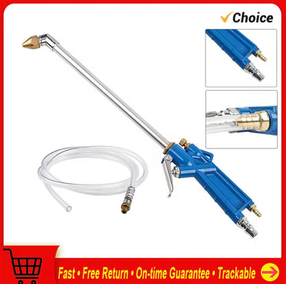 Pistol de curățare cu aer comprimat, cotit și prelungit, pentru curățarea motorului, spălătorii auto și îndepărtarea prafului