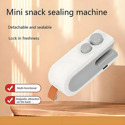 Mașină de sigilat snack-uri, dispozitiv mic pentru uz casnic, sigilator portabil, etanșare manuală pentru pungi de plastic, un mic ajutor în bucătărie.