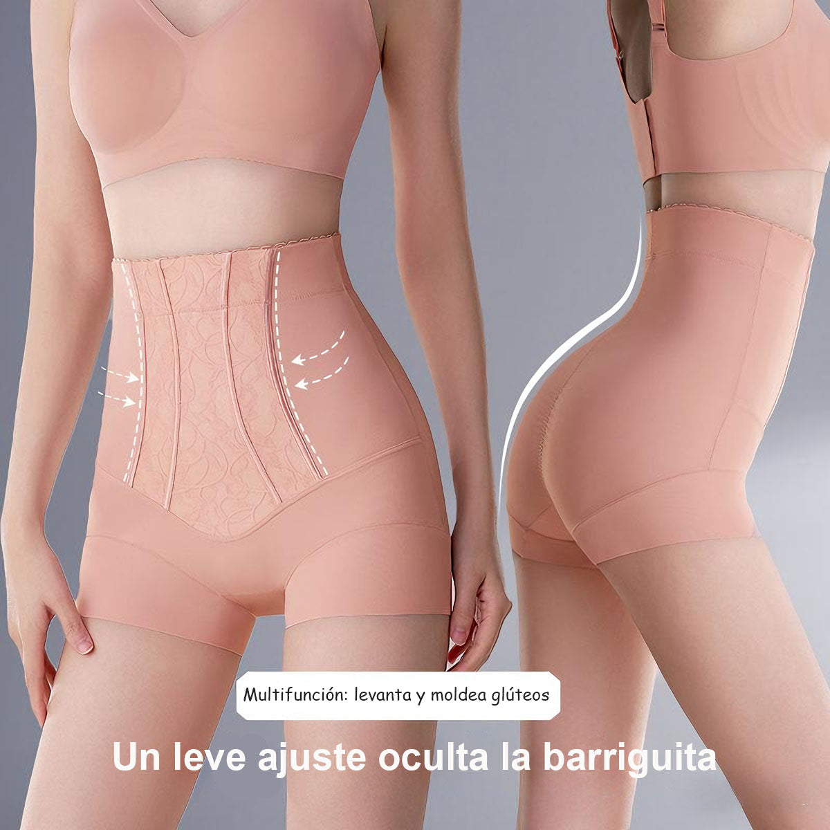 Novedad en pantalón moldeador de lujo – cintura alta con encaje, cincha la cintura, levanta los glúteos, controla el abdomen de forma efectiva y no se enrolla.
