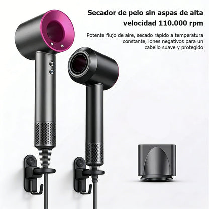 Secador de cabello sin hojas, secador de aire de alta velocidad, secador de cabello de gran potencia con cuidado capilar.