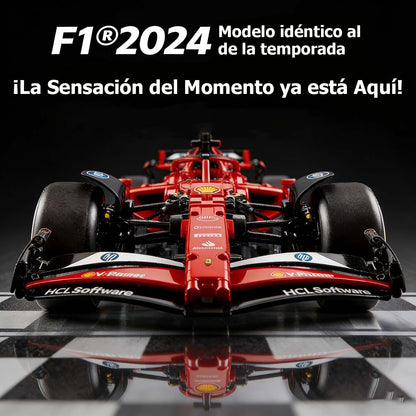 Compatible con el conjunto de mecánica LEGO, modelo de coche de carreras Red Bull F1 y Ferrari SF-24, modelo de construcción para ensamblar.