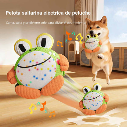 "Juguete para perros, juguete eléctrico saltarín para mascotas, ideal para perros pequeños y medianos, resistente a las mordeduras y con sonido. Además, es desmontable y lavable, ¡la herramienta perfecta para mantener a tu perro entretenido y feliz!"