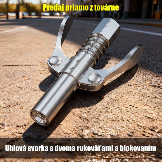 Sada dvojručného mazacieho nástavca s dávkovačom na maslo