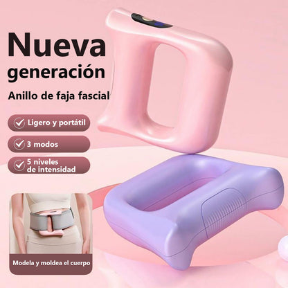 Nuevo aro de masaje para fascia, con función de quema de grasa; aro fascial profesional, mini vibración, aro de yoga para fitness, dispositivo silencioso para agitar y moldear el cuerpo.