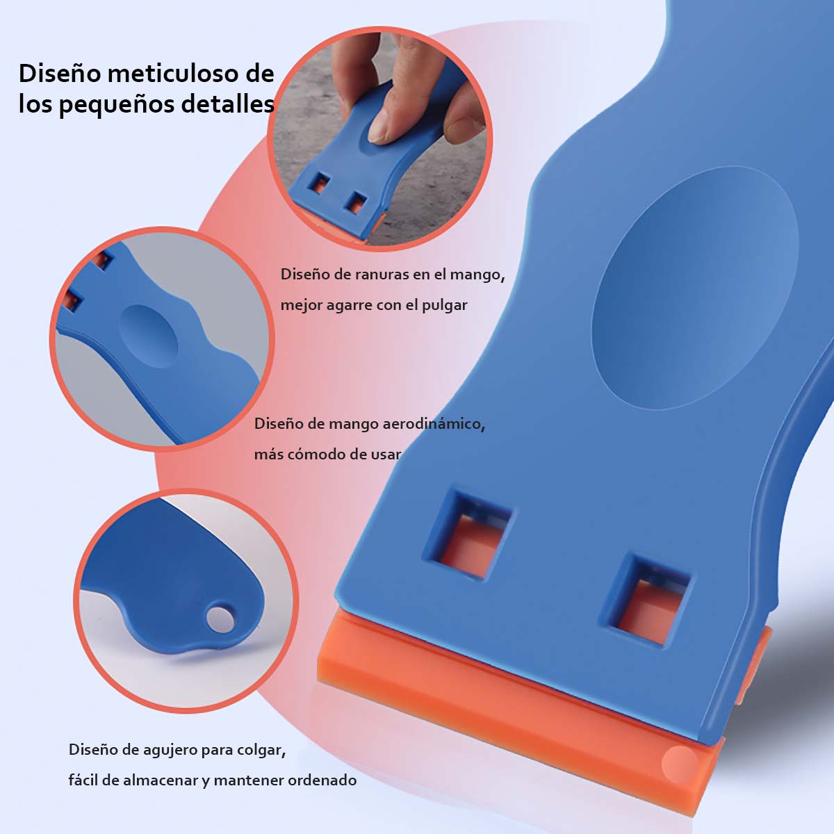 Cuchilla de plástico para quitar pegatinas, herramienta multifuncional para limpieza de películas de automóvil, pequeña espátula de plástico para eliminar residuos.