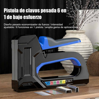 Pistola de clavos manual, pistola de clavos para codificar, pistola de clavos a aire, pistola de clavos para uso doméstico, herramienta para carpintería, pistola de clavos y clavos