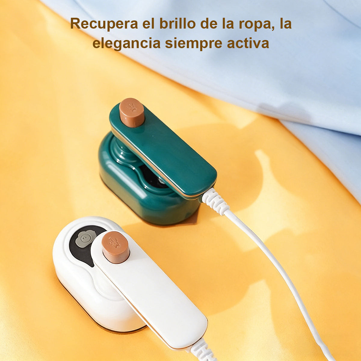 Plancha eléctrica 2 en 1 para uso doméstico - Plancha de mano compacta, con función de planchado en seco y en húmedo, modelo nuevo y plegable.