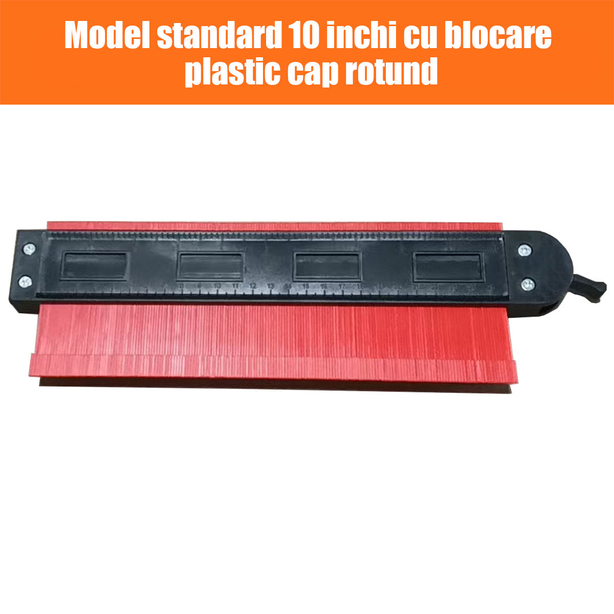 Șablon de contur cu scară de radian imperială – instrument multifuncțional pentru lemn, piatră și auto, copiază instant forme neregulate