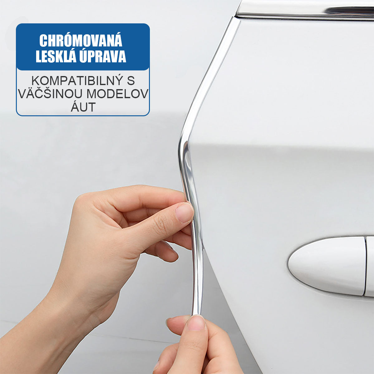 Ochranná páska na dvere proti nárazom, proti poškriabaniu a odreninám, lesklý povrch