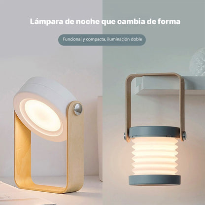 Nueva lámpara LED tipo linterna, luz nocturna creativa, lámpara de escritorio plegable para proteger los ojos, lámpara USB, regalo único para el hogar, luz ambiental.