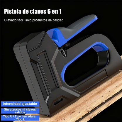 Pistola de clavos manual, pistola de clavos para codificar, pistola de clavos a aire, pistola de clavos para uso doméstico, herramienta para carpintería, pistola de clavos y clavos