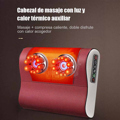 Nuevo cojín de masaje para cuello, multifuncional, con función de calor para todo el cuerpo, masajeador para la zona lumbar, con calentamiento por infrarrojos y función de amasado.