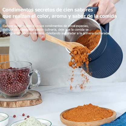 "Molino de polvo eléctrico pequeño para uso doméstico, molinillo de hierbas, granos y especias, molino multifuncional de alta potencia para triturar diversos ingredientes."