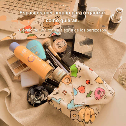 Estuche para maquillaje, funda para cámara, tela mágica, funda de lente de cámara para fotografía, tela autoadhesiva plegable para almacenamiento.