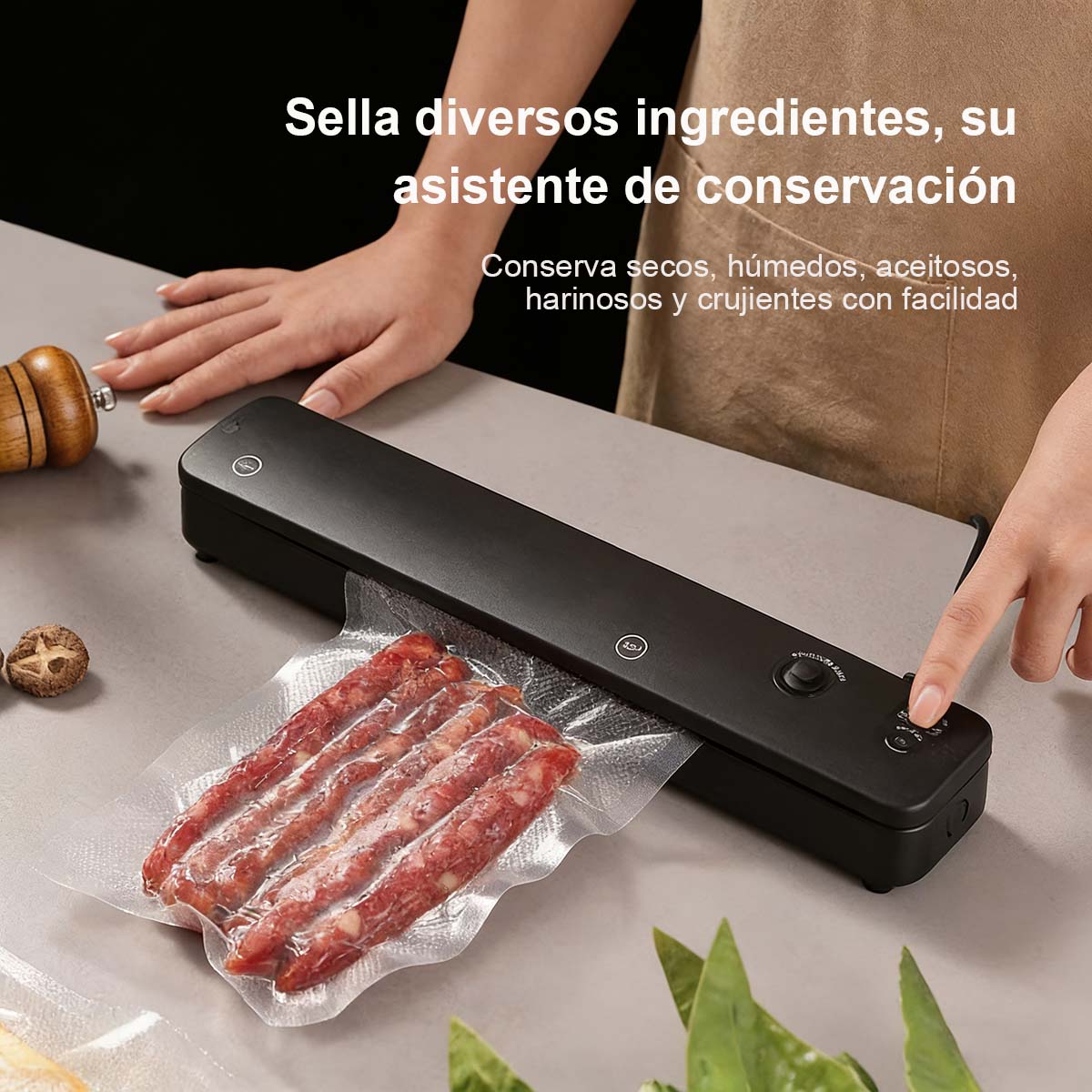 Máquina de envasado al vacío pequeña y automática para el hogar, selladora portátil, máquina de vacío para conservación de alimentos.