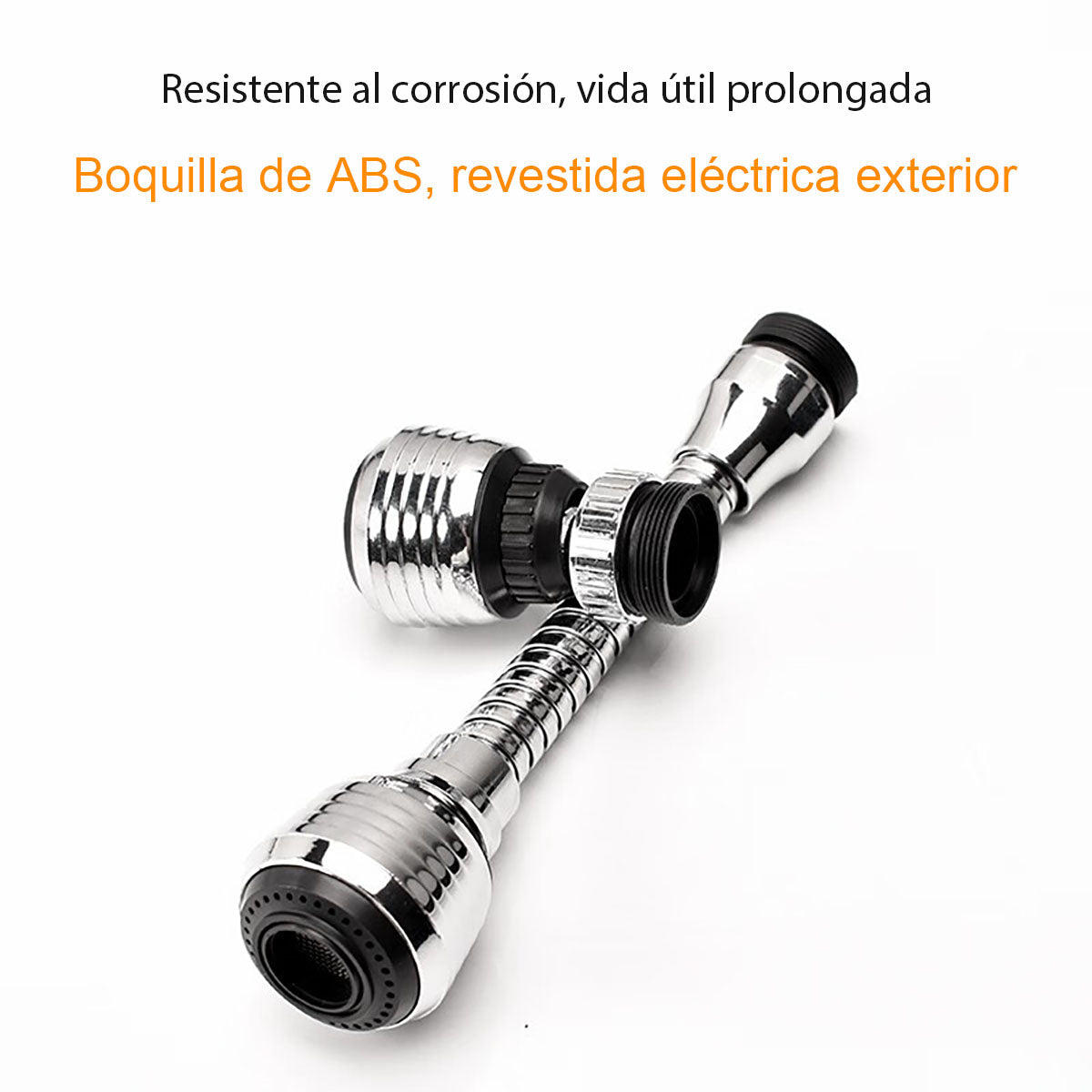 Cabezal antisalpicaduras para grifo, extensor de cocina, filtro de aumento de presión, rociador universal y difusor de espuma.