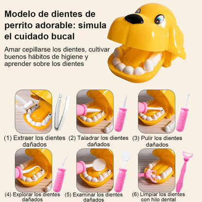 Juguete de doctor para niños, set de simulación para juegos de rol, set educativo para niñas con estetoscopio, jeringa y dientes para jardín de infancia.