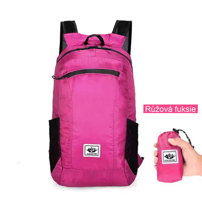 Skládací cyklistický batoh, velkokapacitní, lehký, sportovní a cestovní, outdoor provedení.