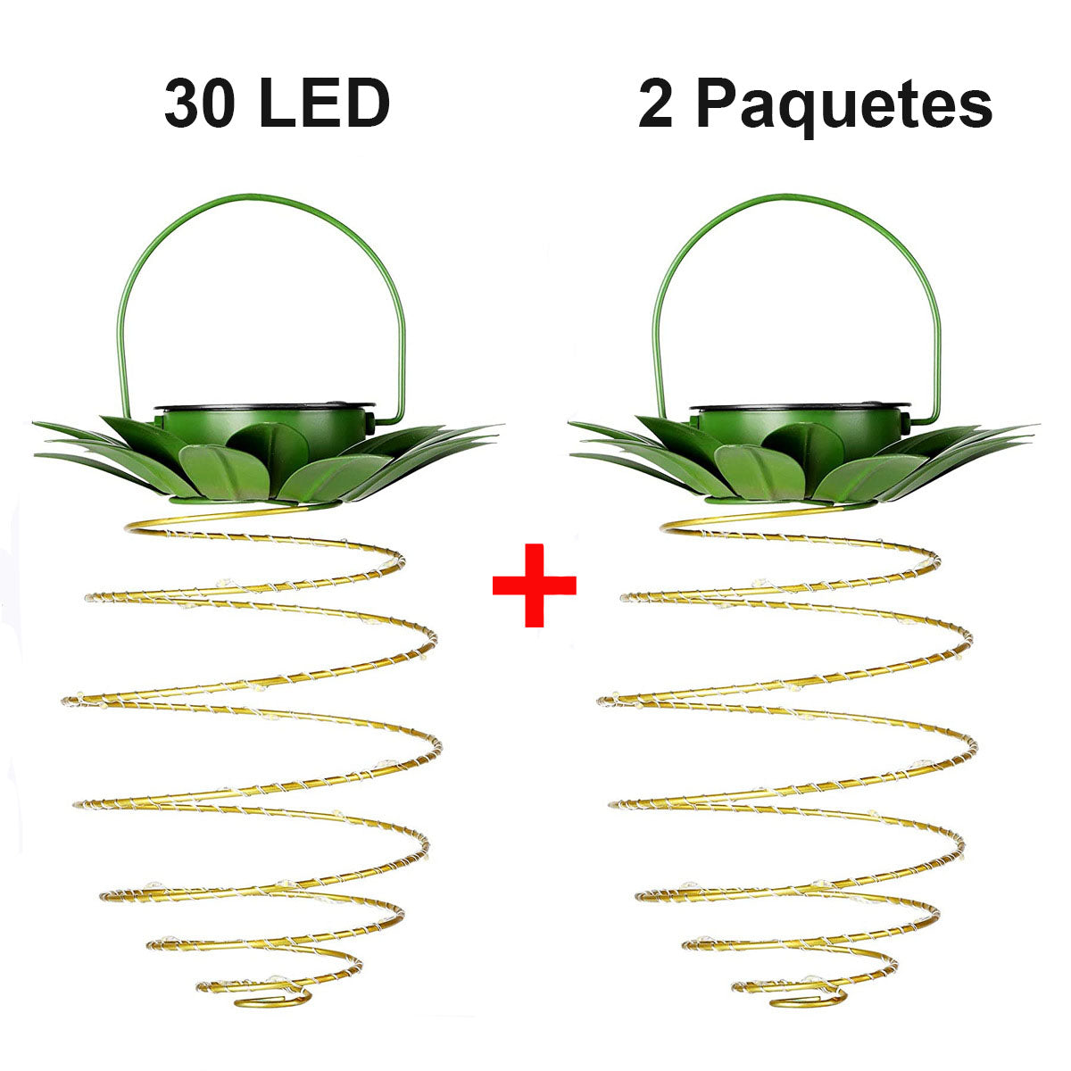 Farol de piña con luz solar, estructura de hierro, cadena de luces LED de hilo de cobre; lámpara colgante impermeable para decoración de jardines exteriores