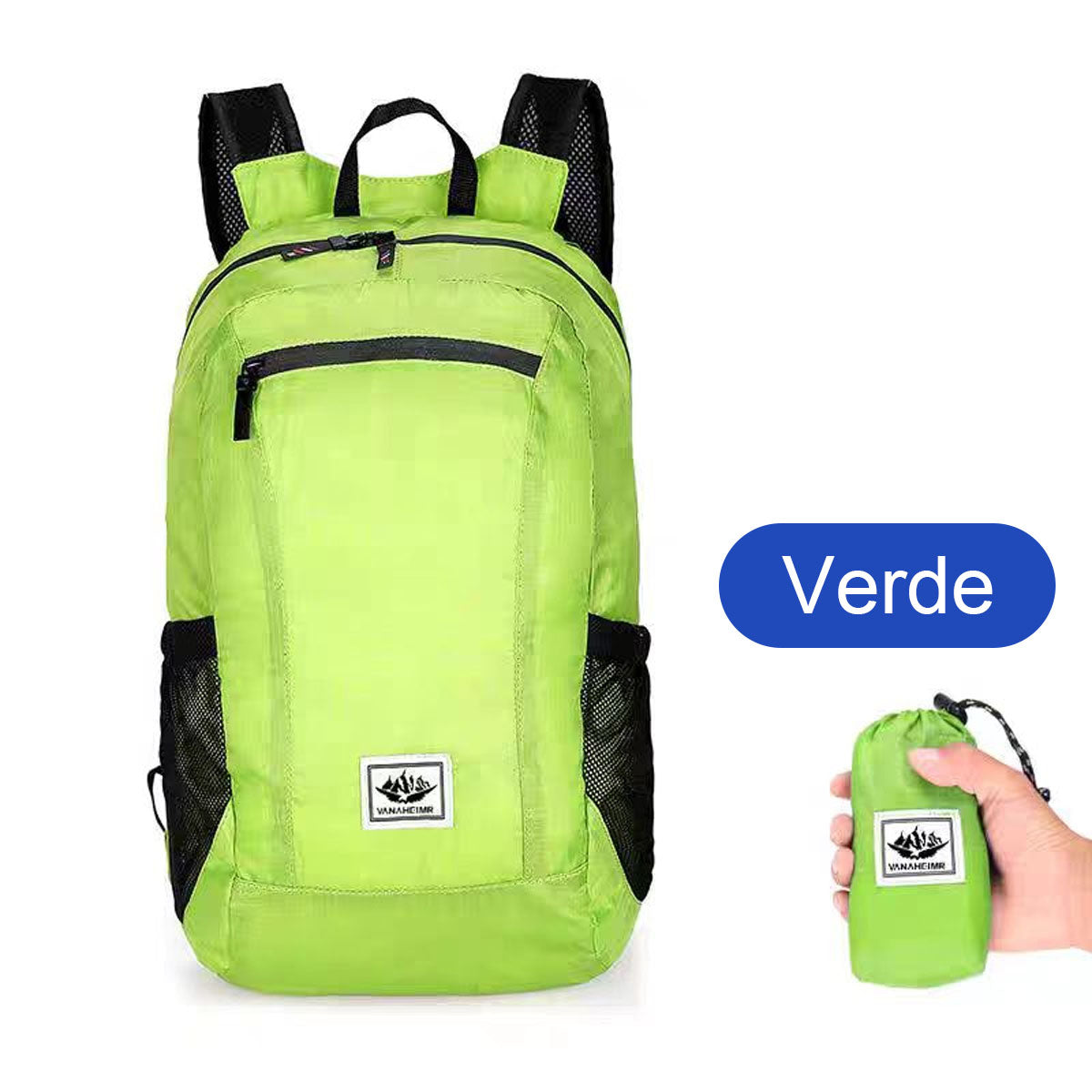 Mochila plegable para ciclismo al aire libre, de gran capacidad, ligera y deportiva, ideal para viajes y aventuras.