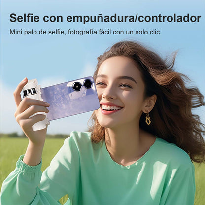 Nuevo mini selfie stick, trípode portátil universal para viajes, con base de cuatro patas, herramienta de fotografía para teléfonos móviles, rotación de 360 grados.