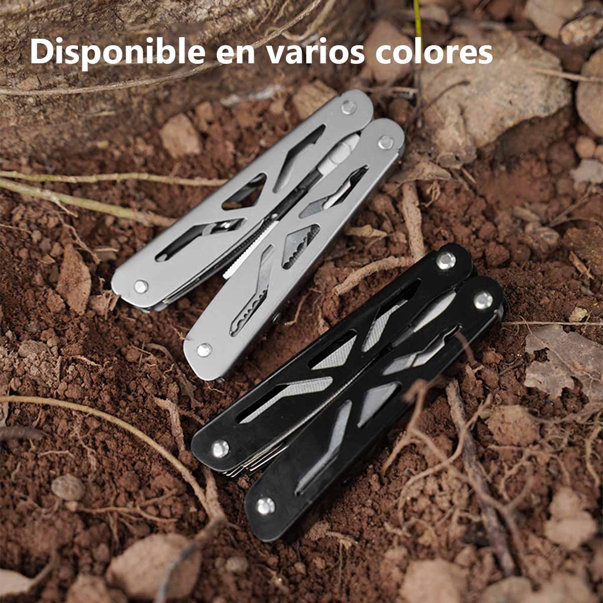 Alicates multifuncionales plegables, herramientas portátiles de acero inoxidable, pelacables, alicates eléctricos EDC y alicates para exteriores.