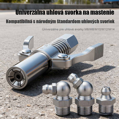 Sada dvojručného mazacieho nástavca s dávkovačom na maslo