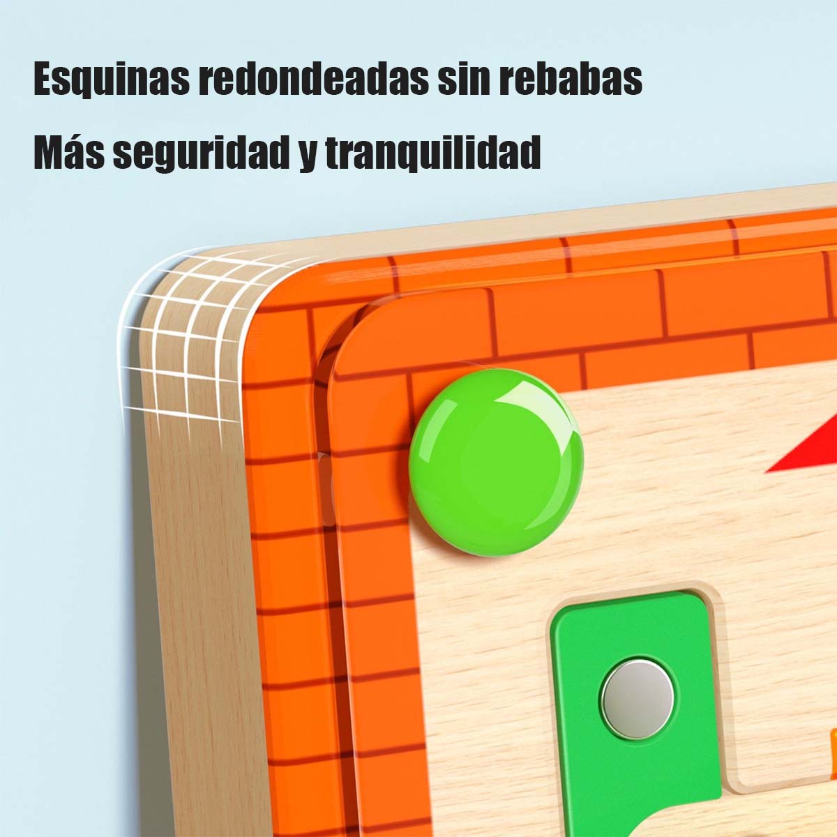 Juguete educativo para niños, laberinto magnético 2 en 1, juguete de concentración tridimensional, juego de desafíos para bebés, juguete de aprendizaje temprano.