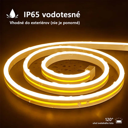 USB svetelný pás, 5V nízke napätie, flexibilný neónový silikónový LED pás, vodoodolný — vhodný na kozmetické zrkadlo, čelo postele, TV podsvietenie a náladové osvetlenie.