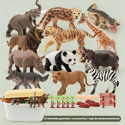 "Juguete de modelo de leopardo realista, modelo de zoológico para niños, juguete educativo de dinosaurio Triceratops de gran tamaño, ideal como regalo de cumpleaños."