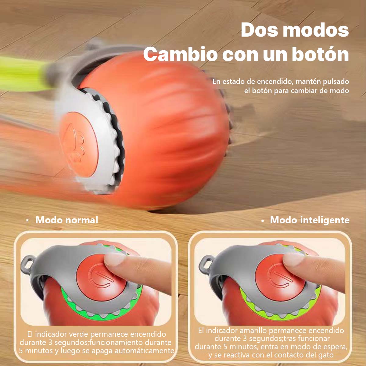 Nuevo juguete automático para gatos: pelota interactiva autoentretenimiento, con oruga peluda, ideal para divertir y estimular a tu mascota.