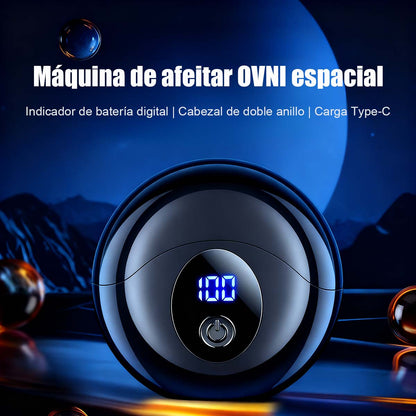 Mini y portátil, el explosivo rasurador eléctrico en forma de platillo volante para hombres, dejando la piel súper limpia; regalo ideal para cualquier festividad.