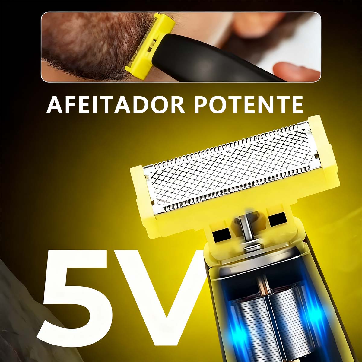 Nueva recortadora masculina, recargable por USB, lavable en todo el cuerpo; afeitadora eléctrica para piernas, rostro y vello corporal.