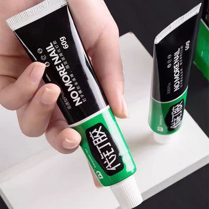 Pegamento universal para uso doméstico - Pegamento sin clavos, ideal para paredes, azulejos, fuerte adherencia, impermeable y a prueba de humedad, también para puertas y ventanas de vidrio.