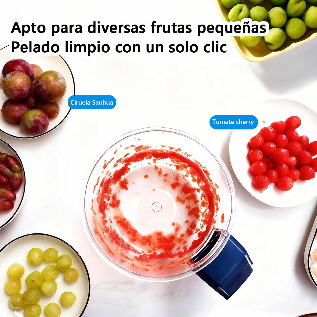 Máquina Milagrosa Automática para Pelar Uvas y Ajo - Eléctrica para Hogar y Negocio