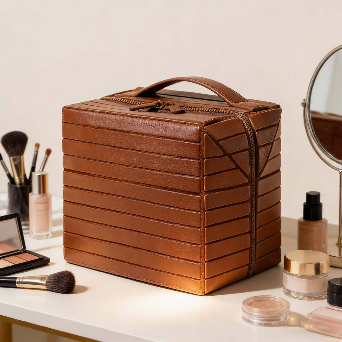 Nuevo neceser de viaje – Gran capacidad, con compartimentos para organizar productos de higiene, cosméticos y cuidados de la piel de forma práctica y ordenada. Ideal para llevar de viaje o para uso diario.