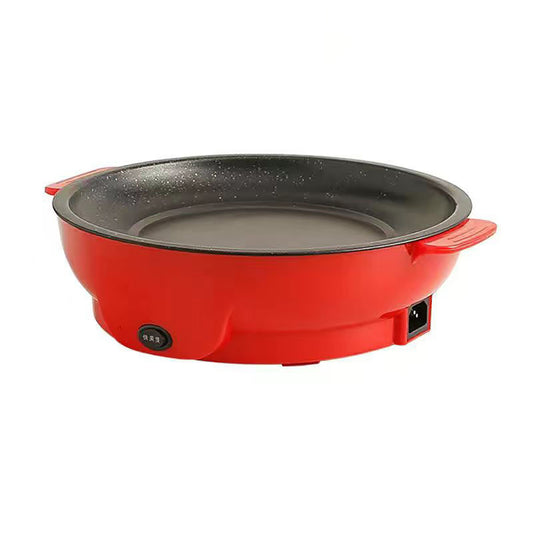 Parrilla eléctrica mini todo en uno para comida para llevar, sartén eléctrica doméstica portátil, antiadherente y sin humo.