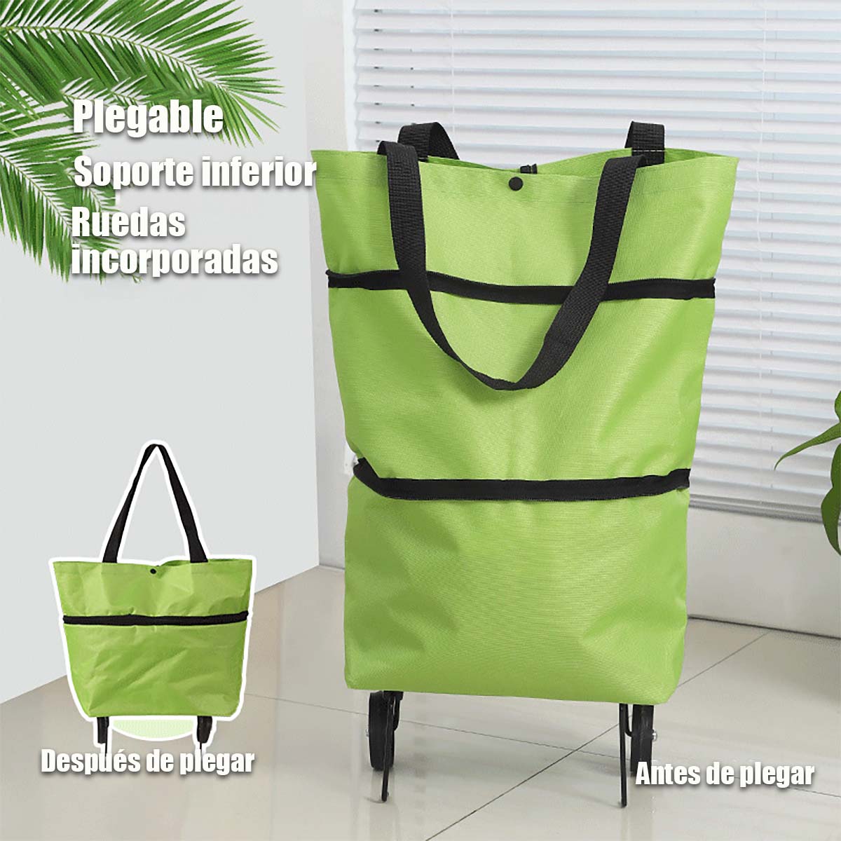 Carrito portátil para compras, carro plegable con ruedas, ligero, apto para uso doméstico y para recoger paquetes.、