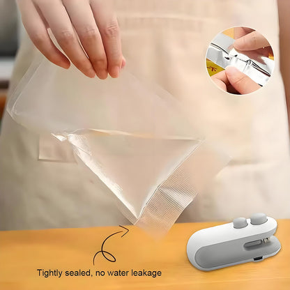 Mașină de sigilat snack-uri, dispozitiv mic pentru uz casnic, sigilator portabil, etanșare manuală pentru pungi de plastic, un mic ajutor în bucătărie.