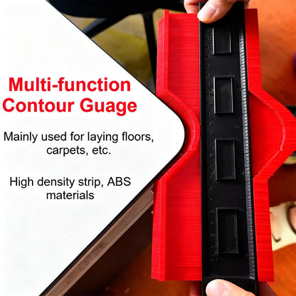 Șablon de contur cu scară de radian imperială – instrument multifuncțional pentru lemn, piatră și auto, copiază instant forme neregulate