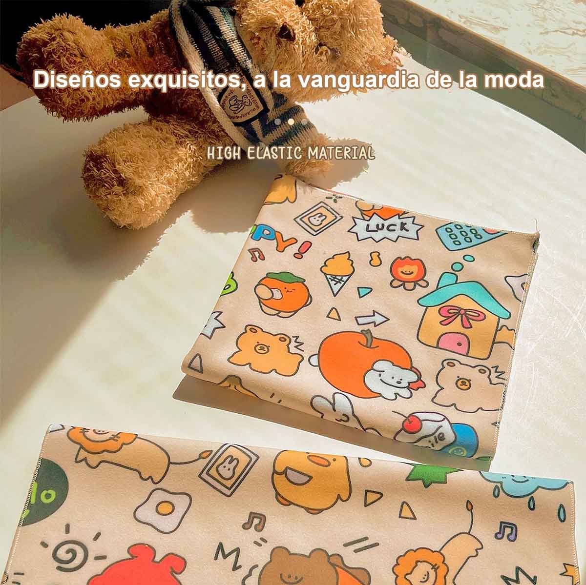 Estuche para maquillaje, funda para cámara, tela mágica, funda de lente de cámara para fotografía, tela autoadhesiva plegable para almacenamiento.