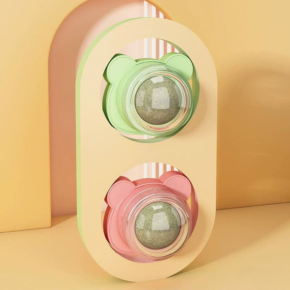 Pelota de hierba gatera, juguete para gatos, limpia dientes y molares, resistente y duradero, para aliviar el aburrimiento y activar la diversión de los gatos y gatitos.