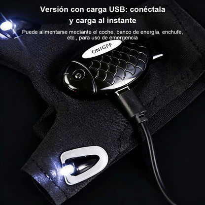 Linterna LED más vendida, guantes de pesca, reparación de emergencia, iluminación para camping y deportes al aire libre, guantes con luces en los dedos.